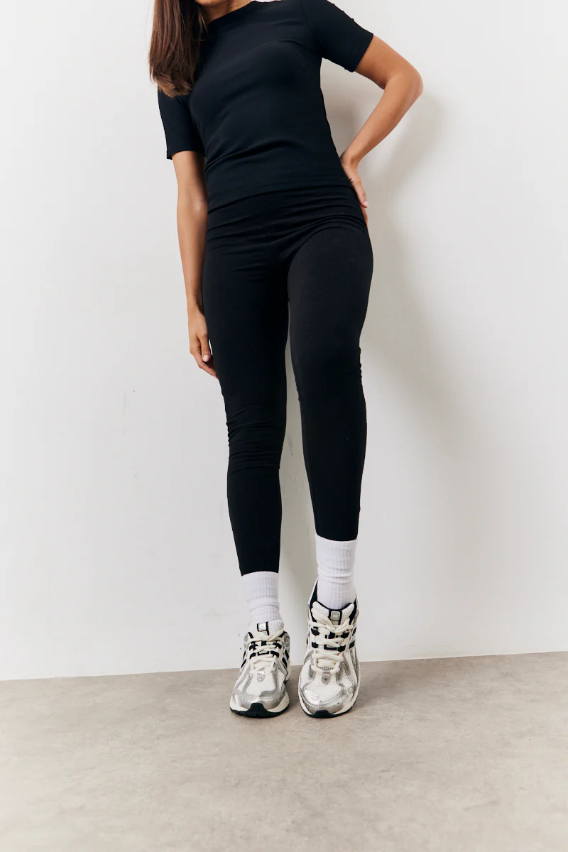Black 2 Pack Jersey Kickflare and Legging - Image 11