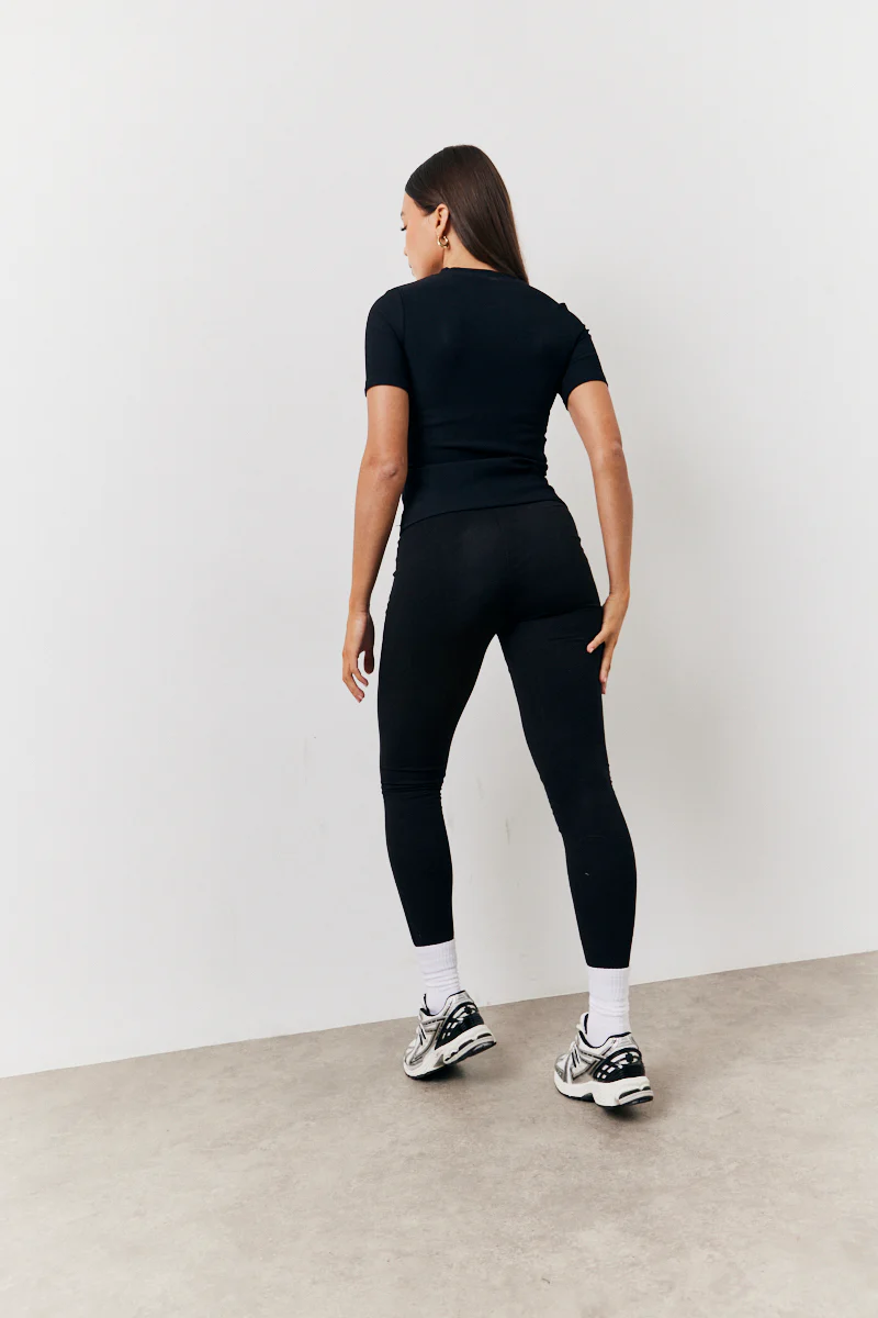 Black 2 Pack Jersey Kickflare and Legging - Image 12