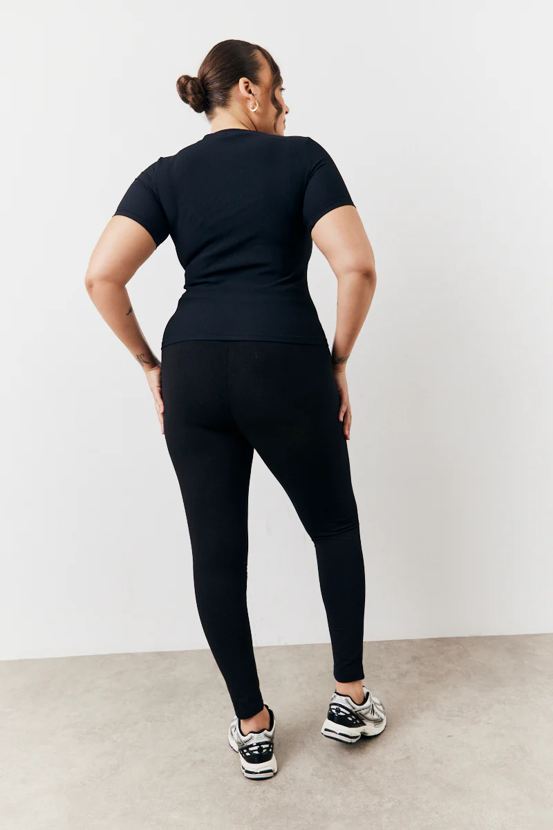 Black 2 Pack Jersey Kickflare and Legging - Image 16