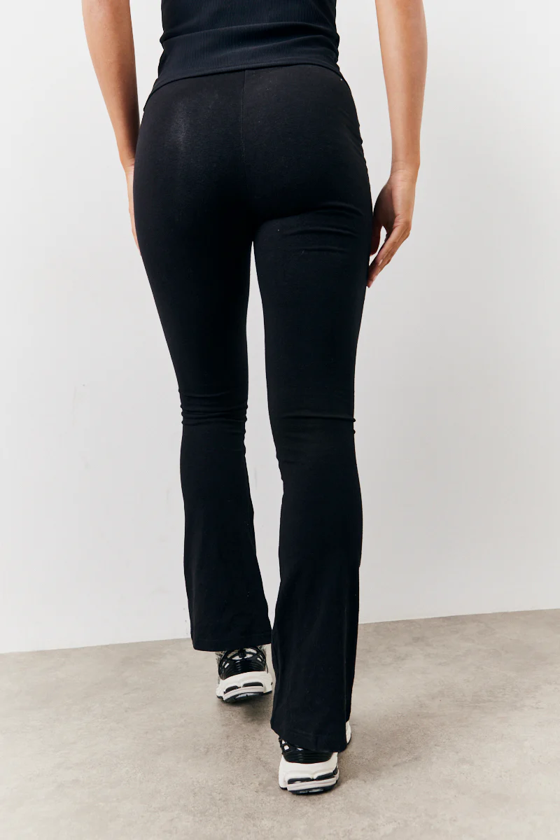 Black 2 Pack Jersey Kickflare and Legging - Image 4