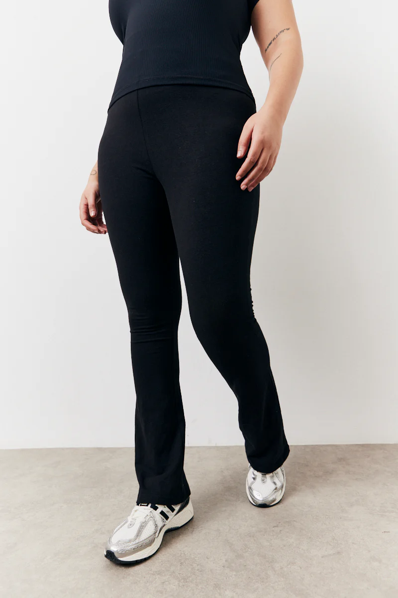 Black 2 Pack Jersey Kickflare and Legging - Image 7
