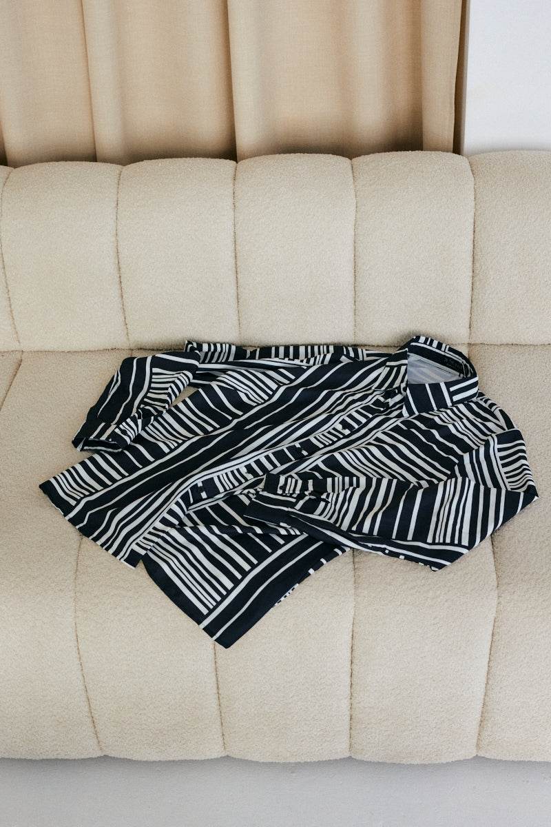 Abstract Stripe Co-Ord Shirt - Image 2