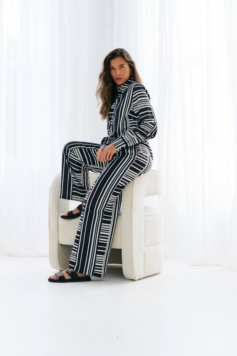 Abstract Stripe Co-Ord Shirt - Image 4