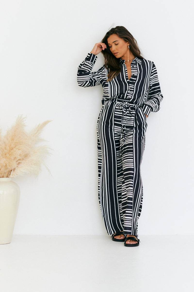 Abstract Stripe Co-Ord Shirt - Image 6