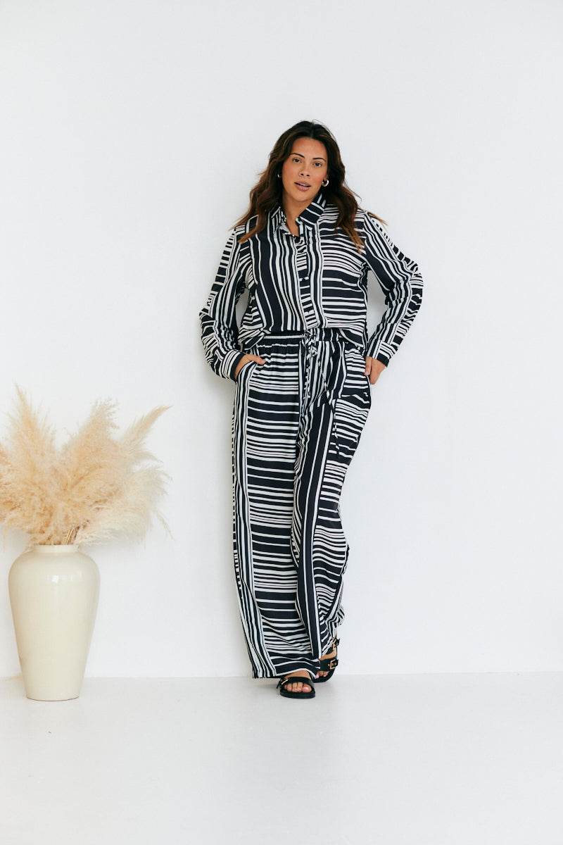 Abstract Stripe Co-Ord Trouser - Image 4