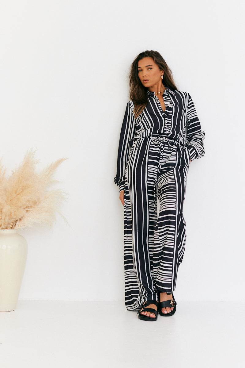 Abstract Stripe Co-Ord Trouser - Image 5