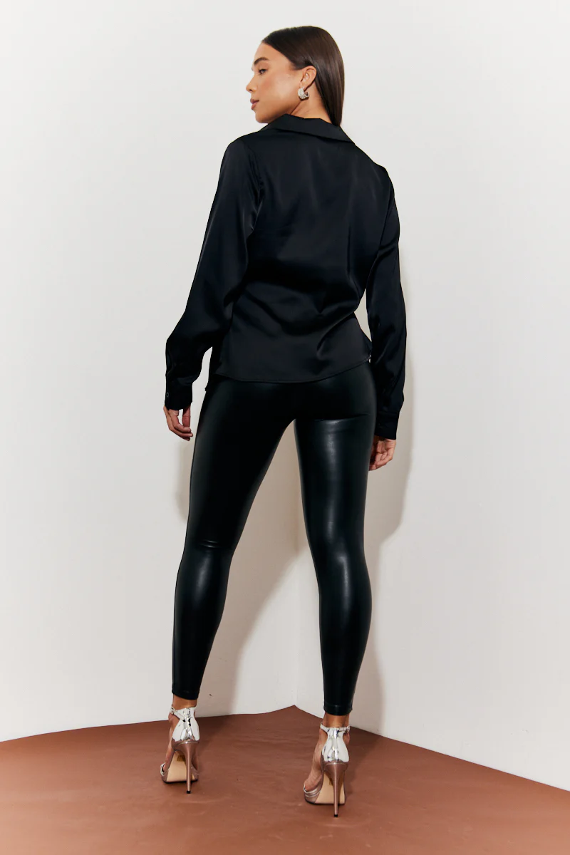 Asymmetric Button Detail Shirt - Image 3