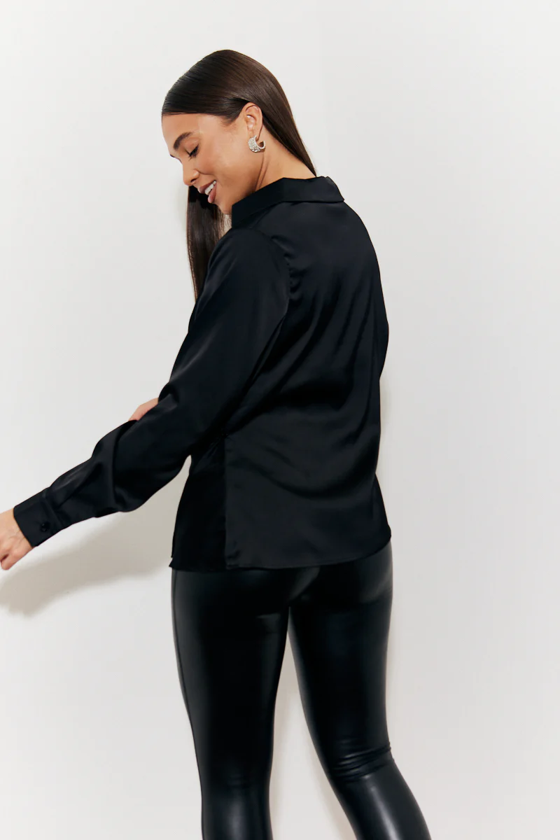 Asymmetric Button Detail Shirt - Image 4
