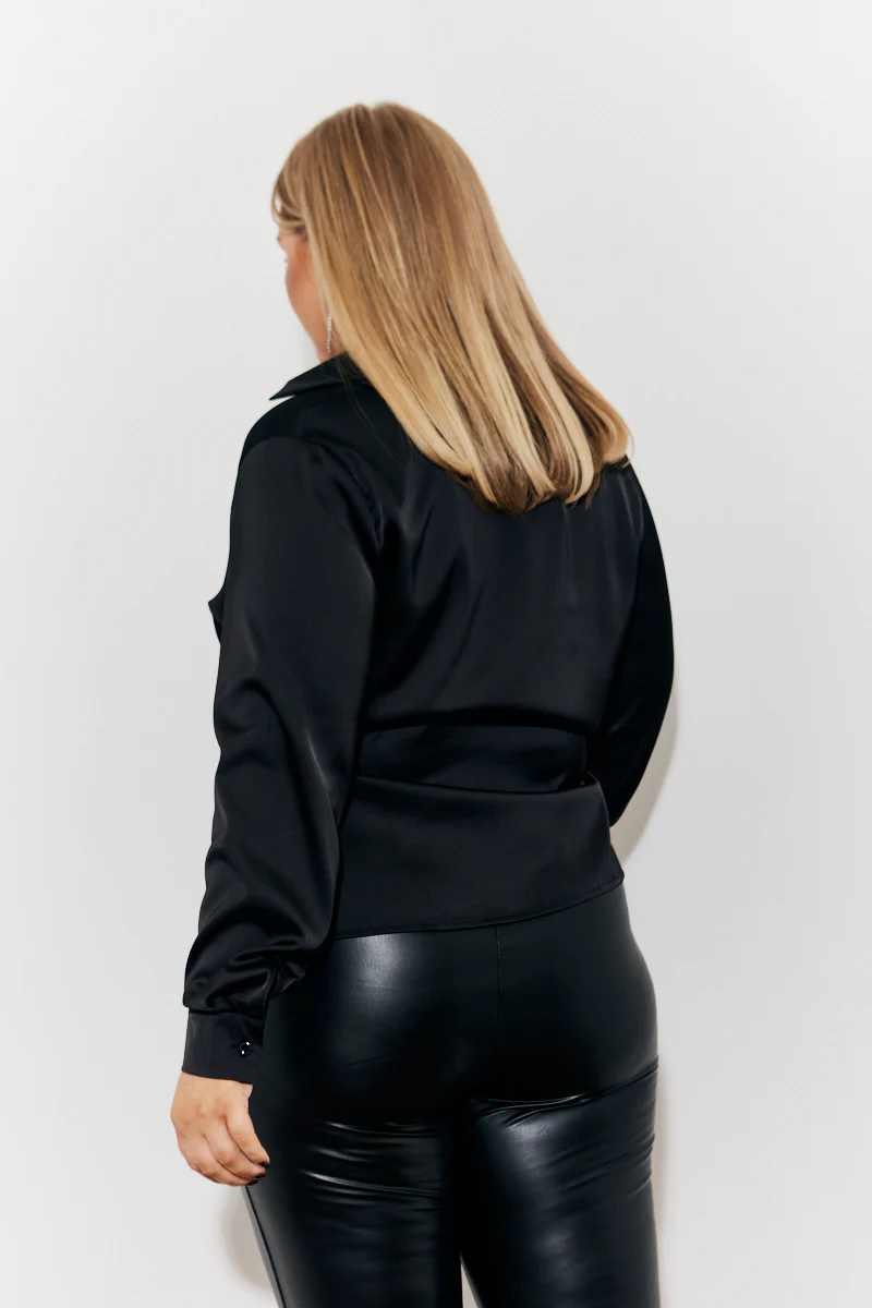 Asymmetric Button Detail Shirt - Image 8