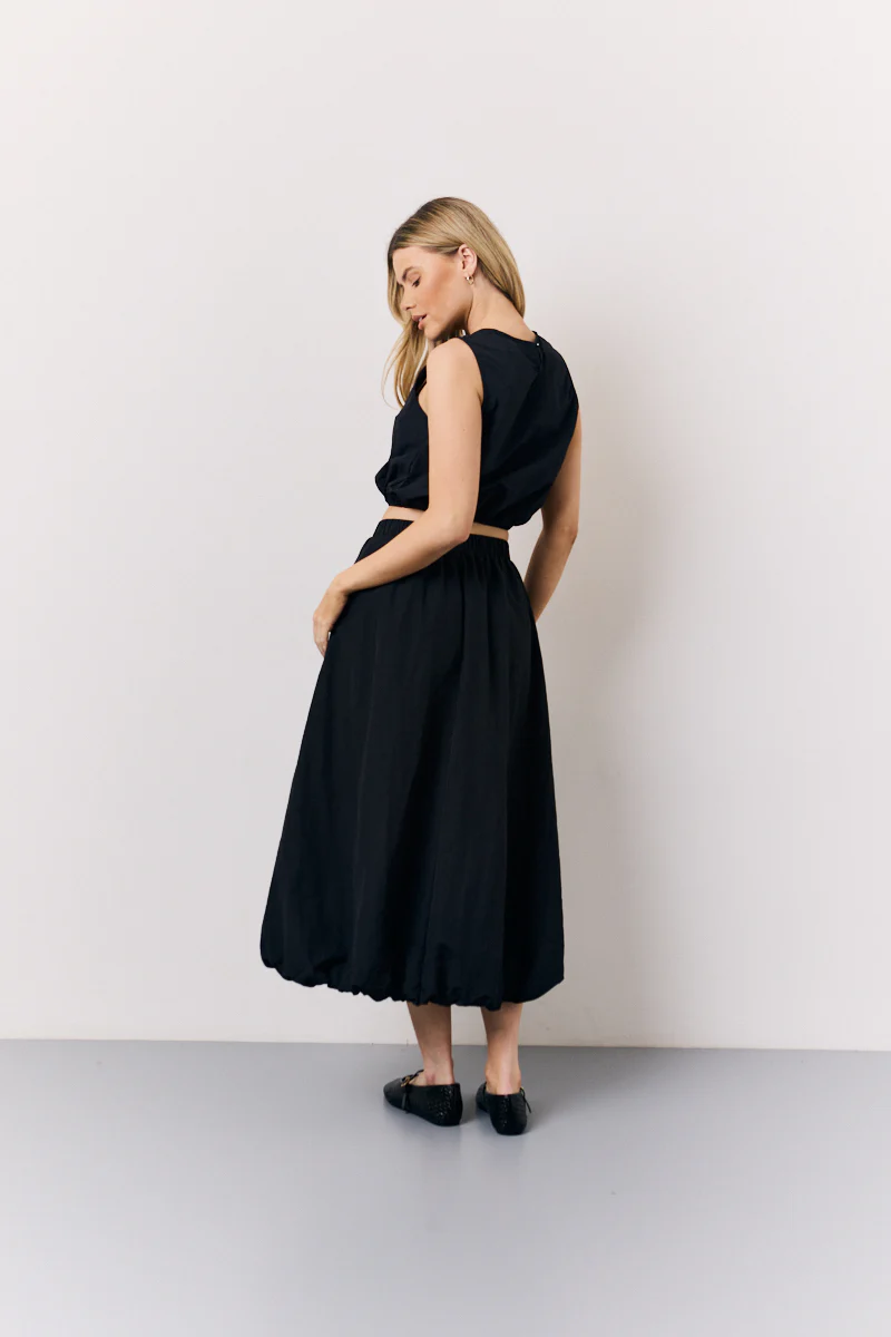 Black Balloon Co-Ord Midi Skirt - Image 3