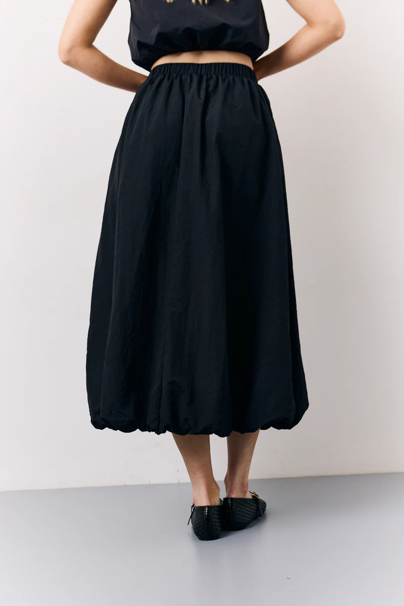 Black Balloon Co-Ord Midi Skirt - Image 4
