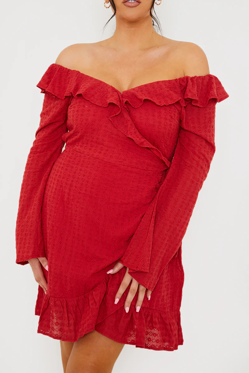 Bardot Broderie Anglaise Mini Dress - Image 18