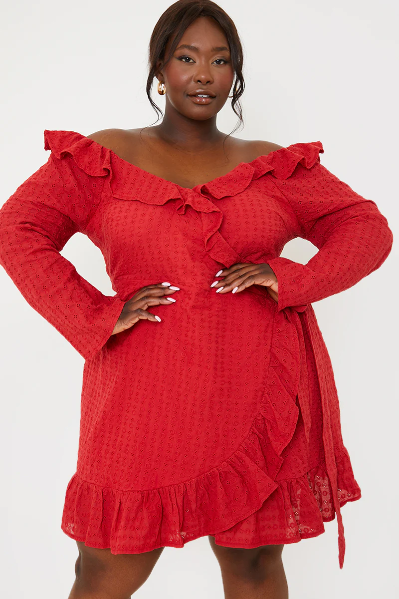 Bardot Broderie Anglaise Mini Dress - Image 8
