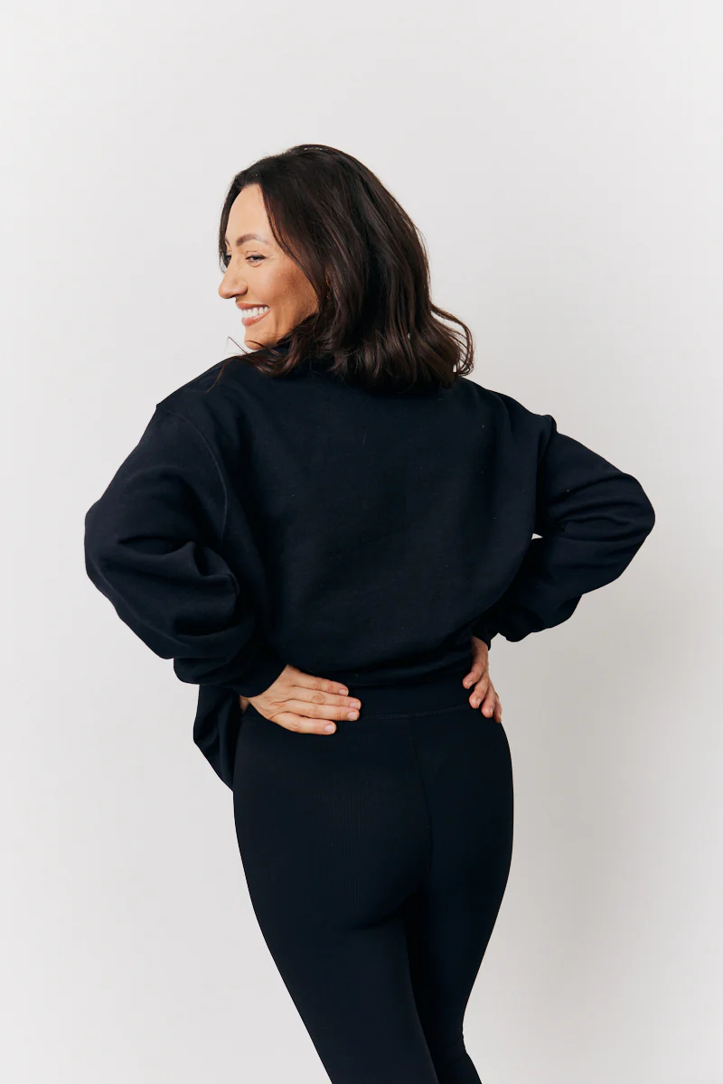 Black Team Bride Slogan Sweatshirt - Image 3