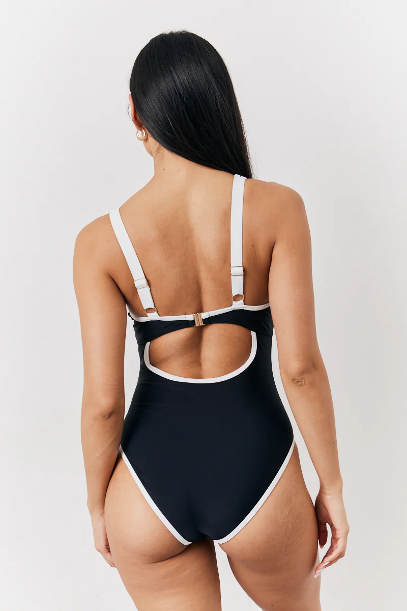 Black U Bar Swimsuit - Image 3