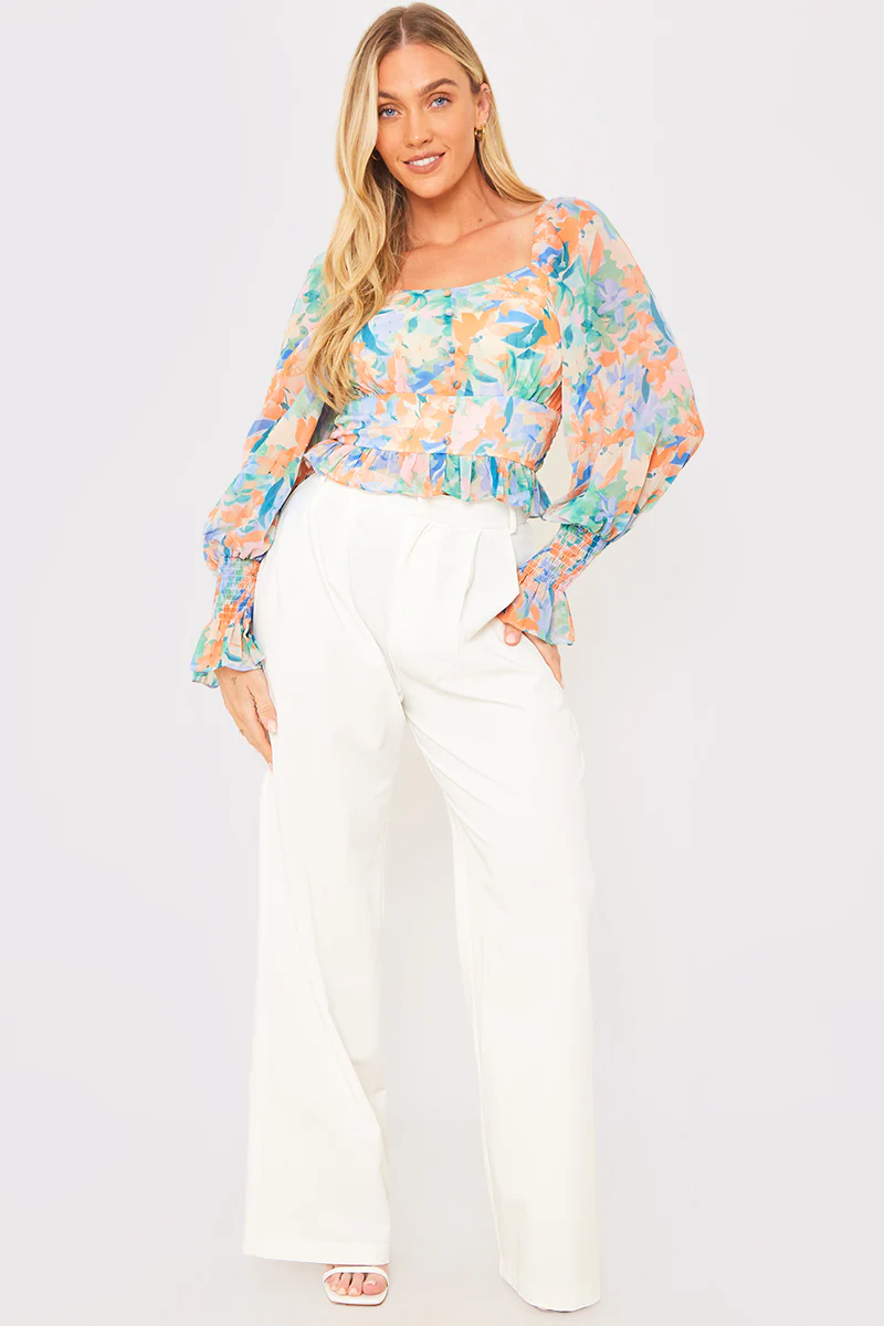 Floral Milkmaid Blouse - Image 2