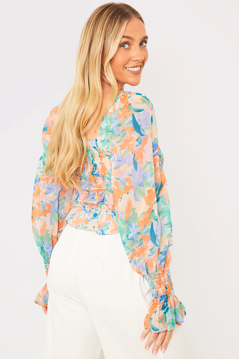 Floral Milkmaid Blouse - Image 4