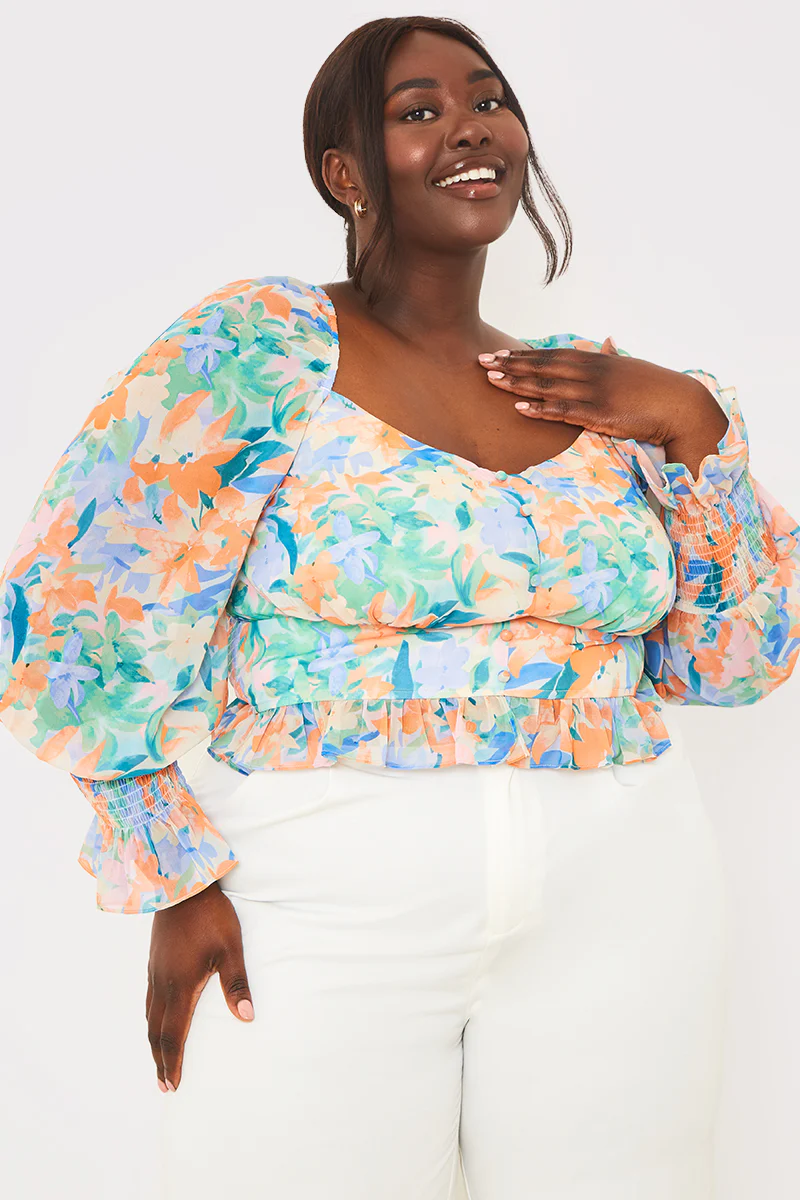 Floral Milkmaid Blouse - Image 5