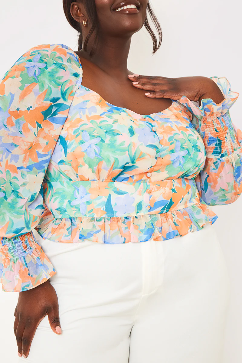 Floral Milkmaid Blouse - Image 7