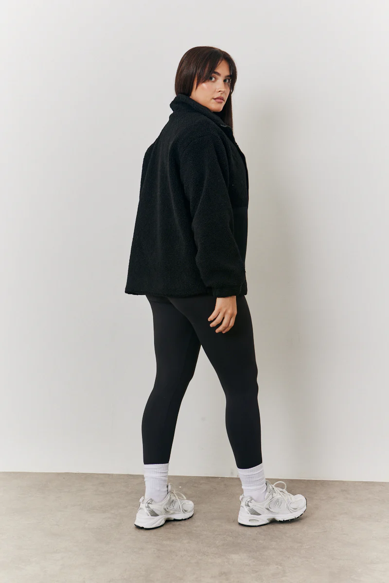 Borg Jacket With Pocket Detail - Image 4