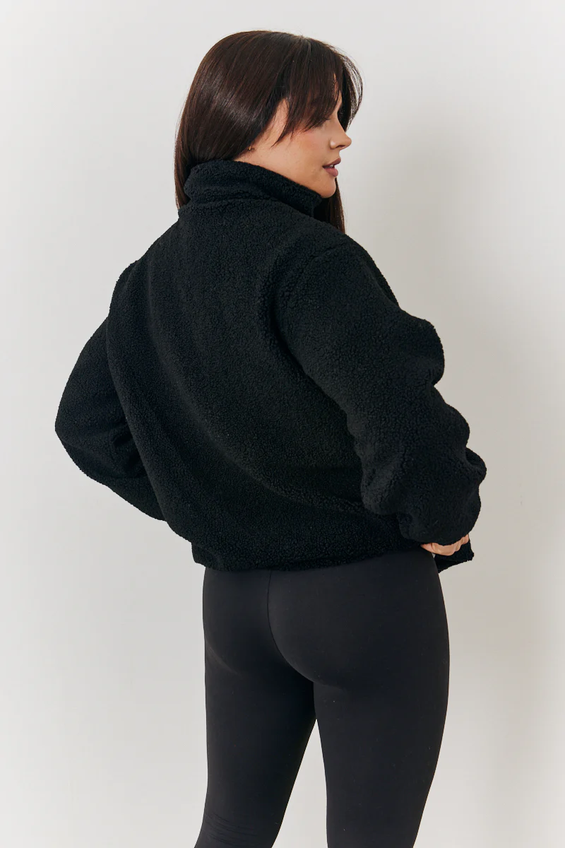 Borg Jacket With Pocket Detail - Image 5