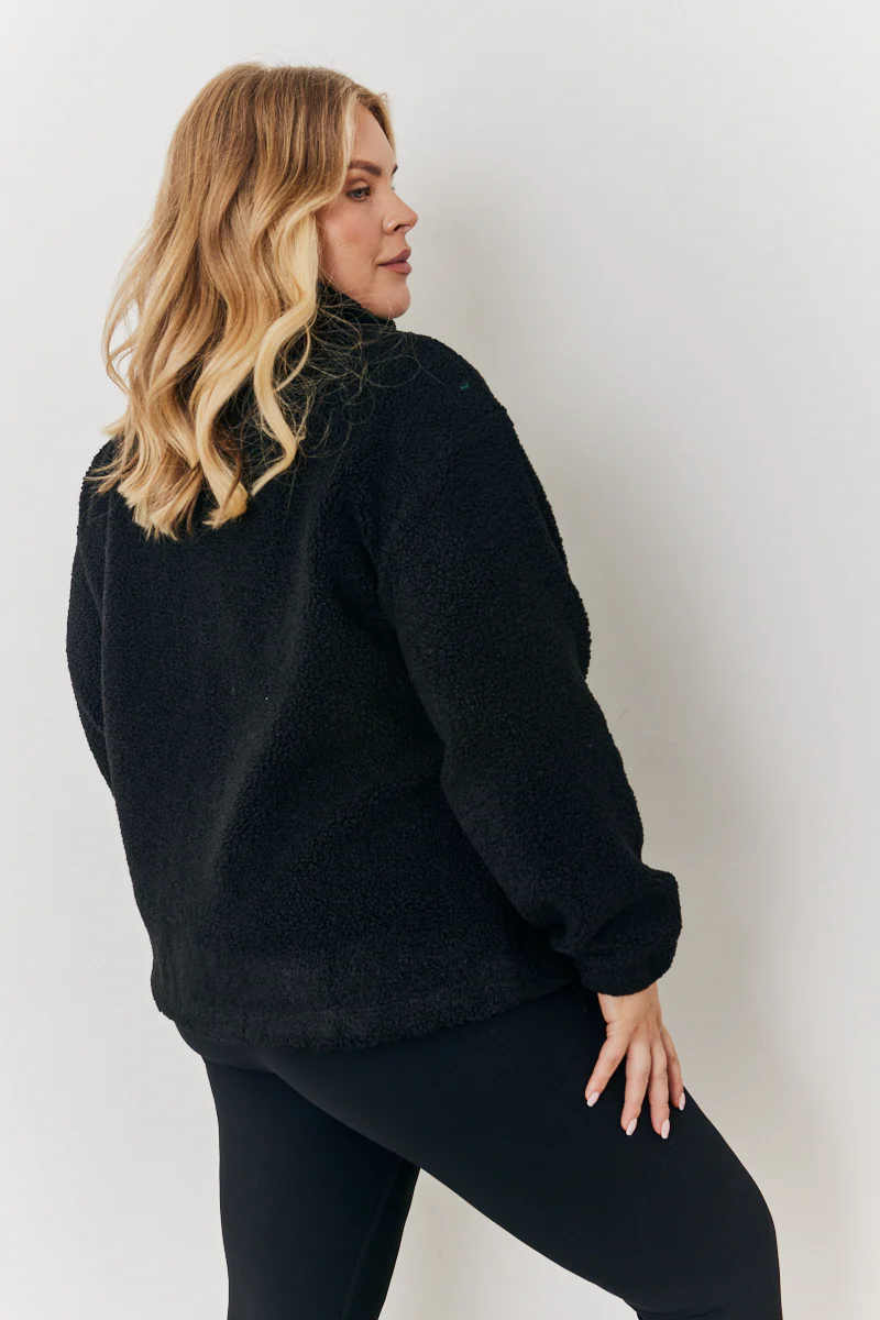 Borg Jacket With Pocket Detail - Image 9