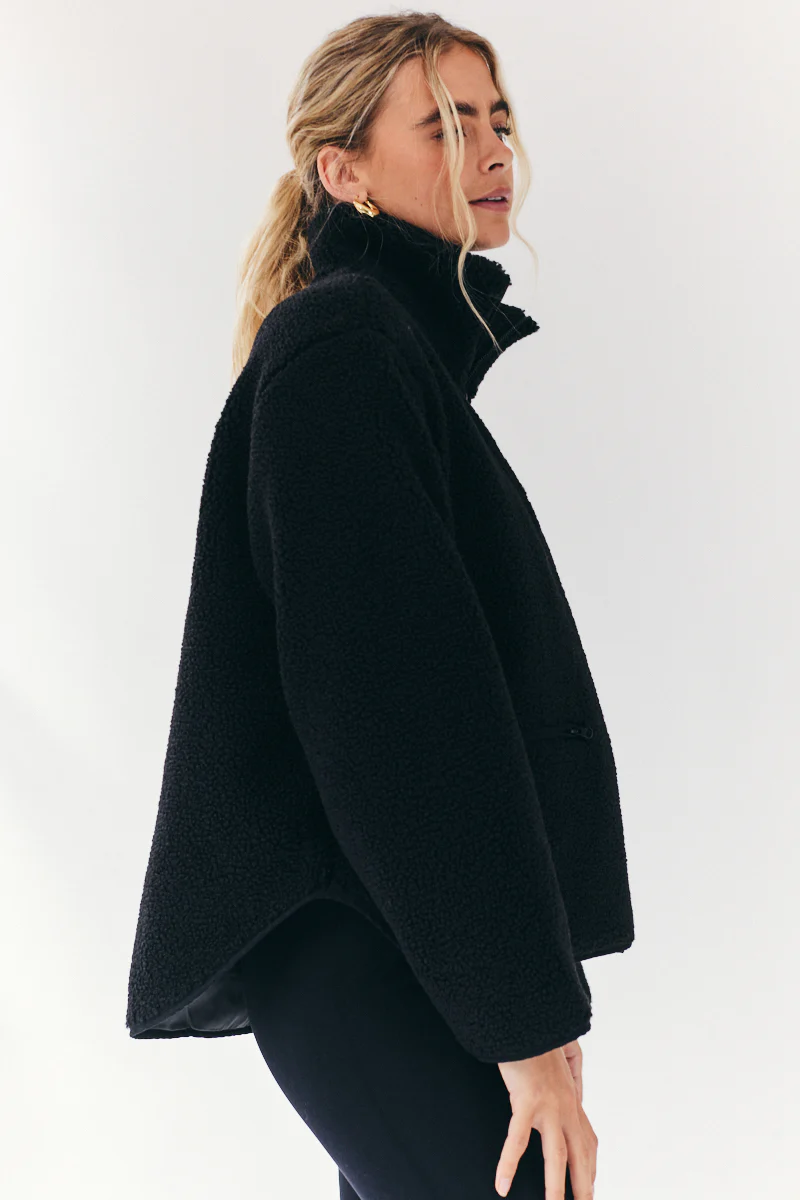 Borg Lined Half Zip Up Fleece - Image 5