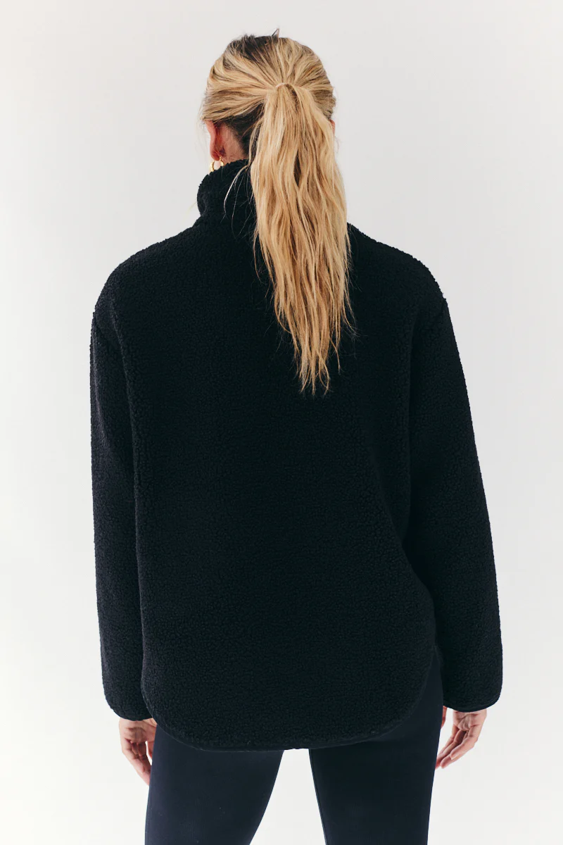 Borg Lined Half Zip Up Fleece - Image 7