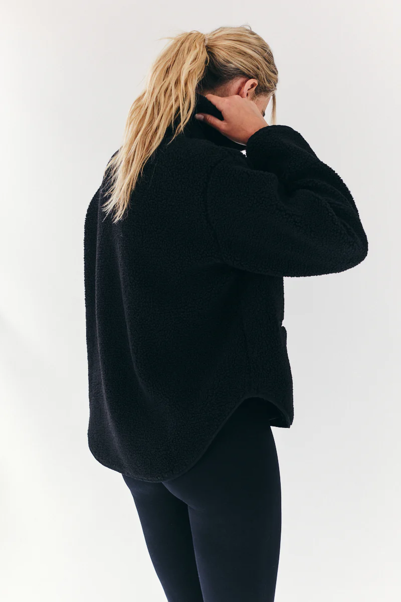 Borg Lined Half Zip Up Fleece - Image 8