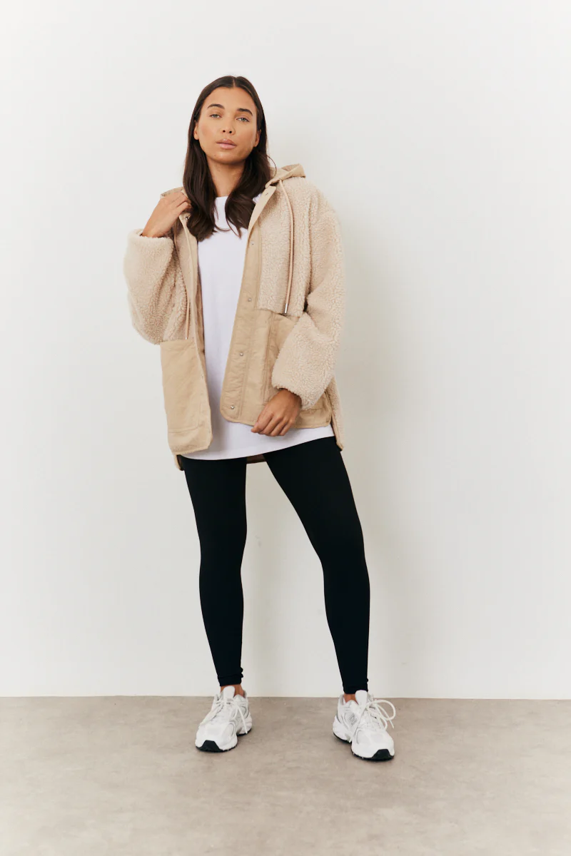 Borg Patched Quilted Jacket - Image 2
