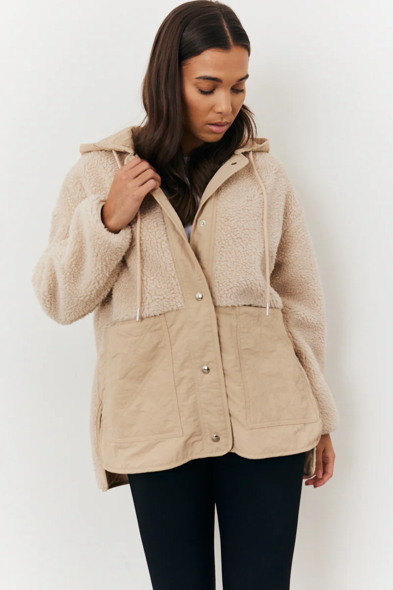 Borg Patched Quilted Jacket - Image 3