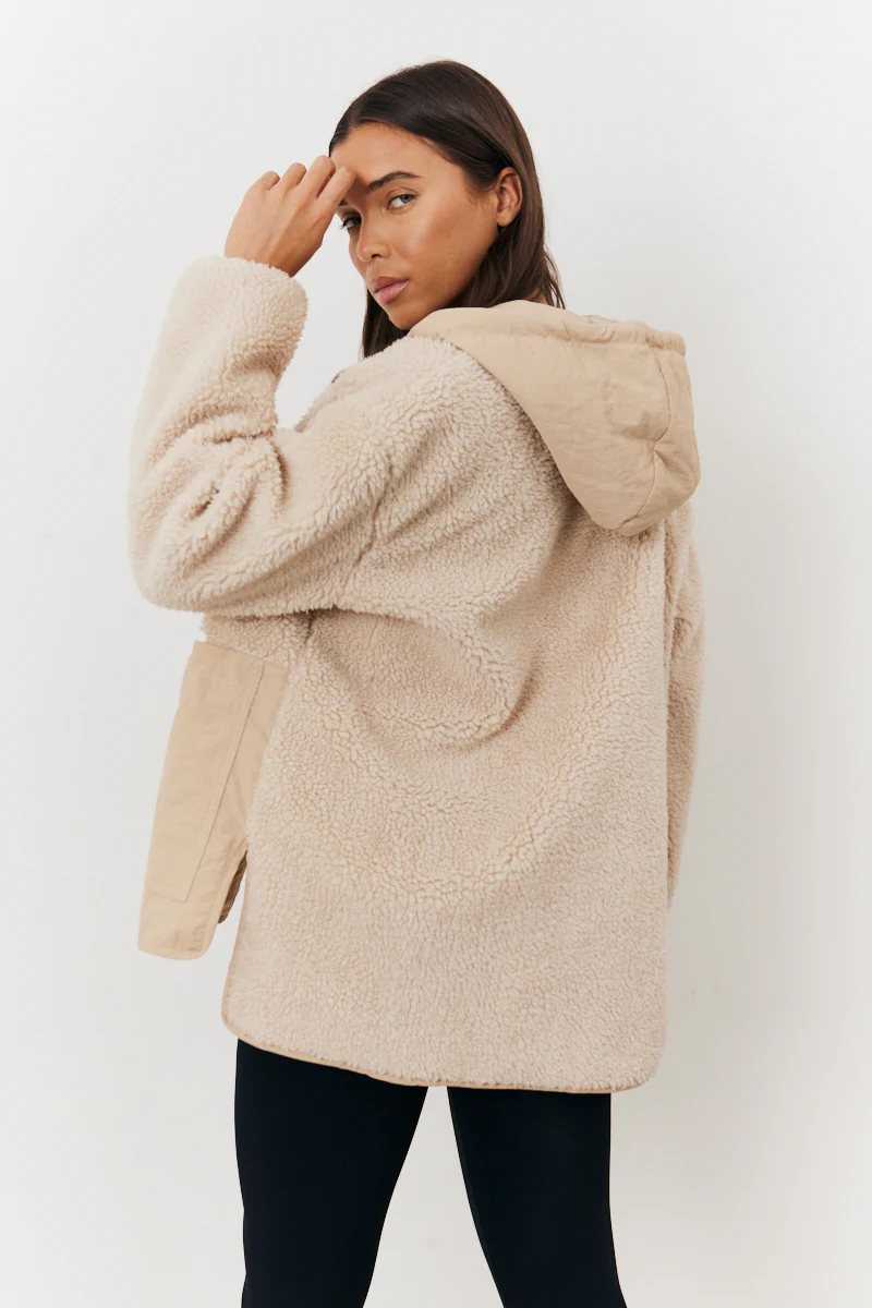 Borg Patched Quilted Jacket - Image 4