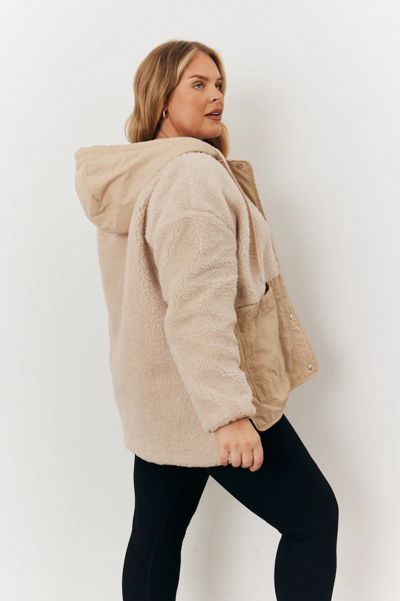 Borg Patched Quilted Jacket - Image 8