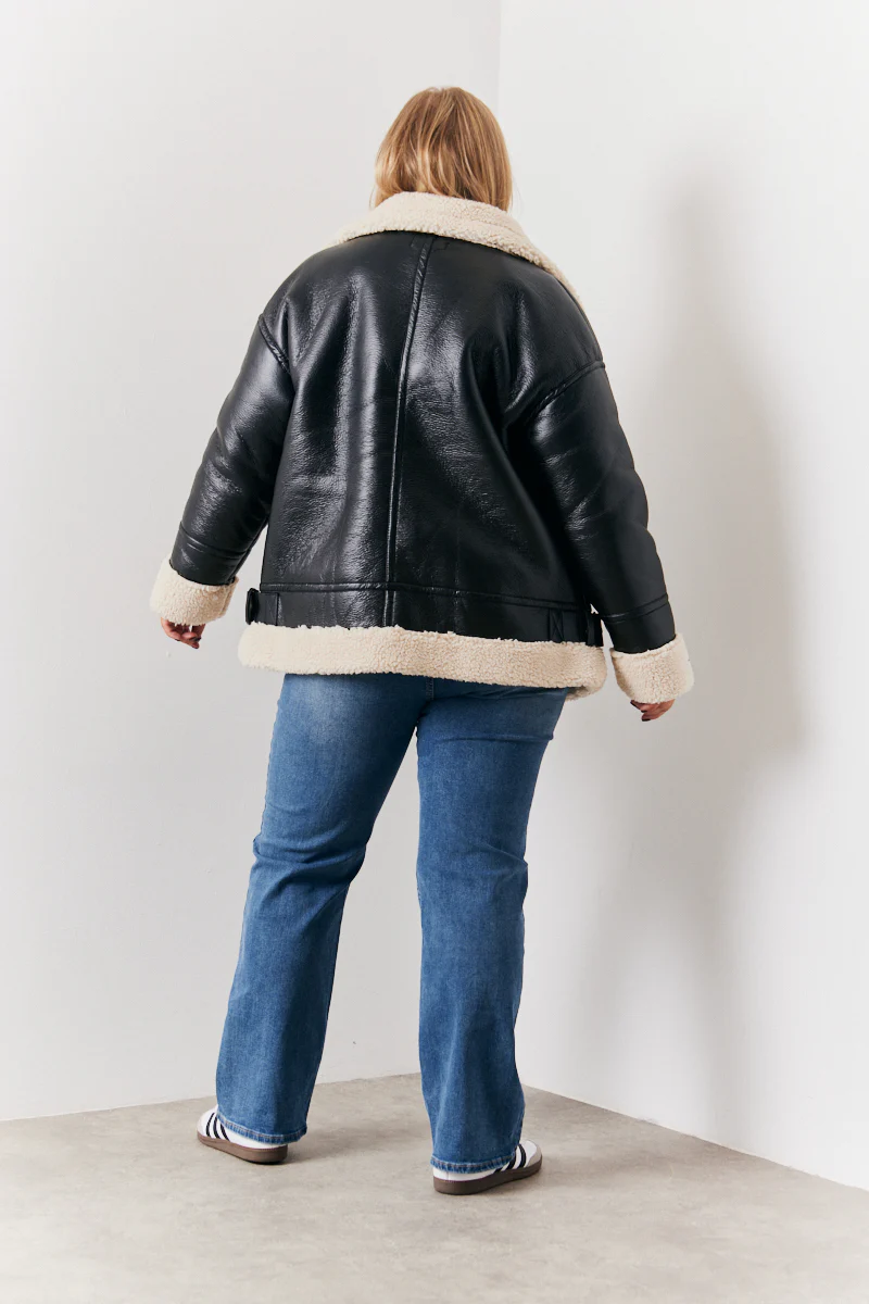 Borg Trim Aviator Jacket - Image 12