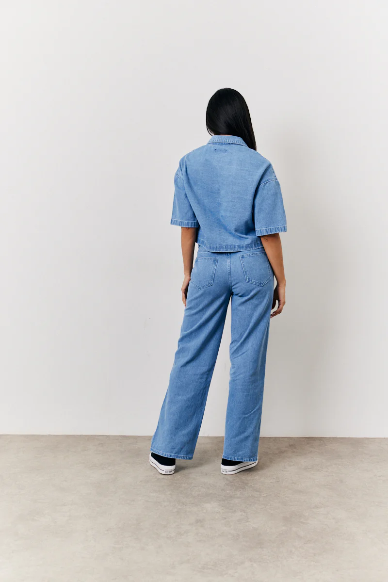 Boxy Denim Shirt - Image 4