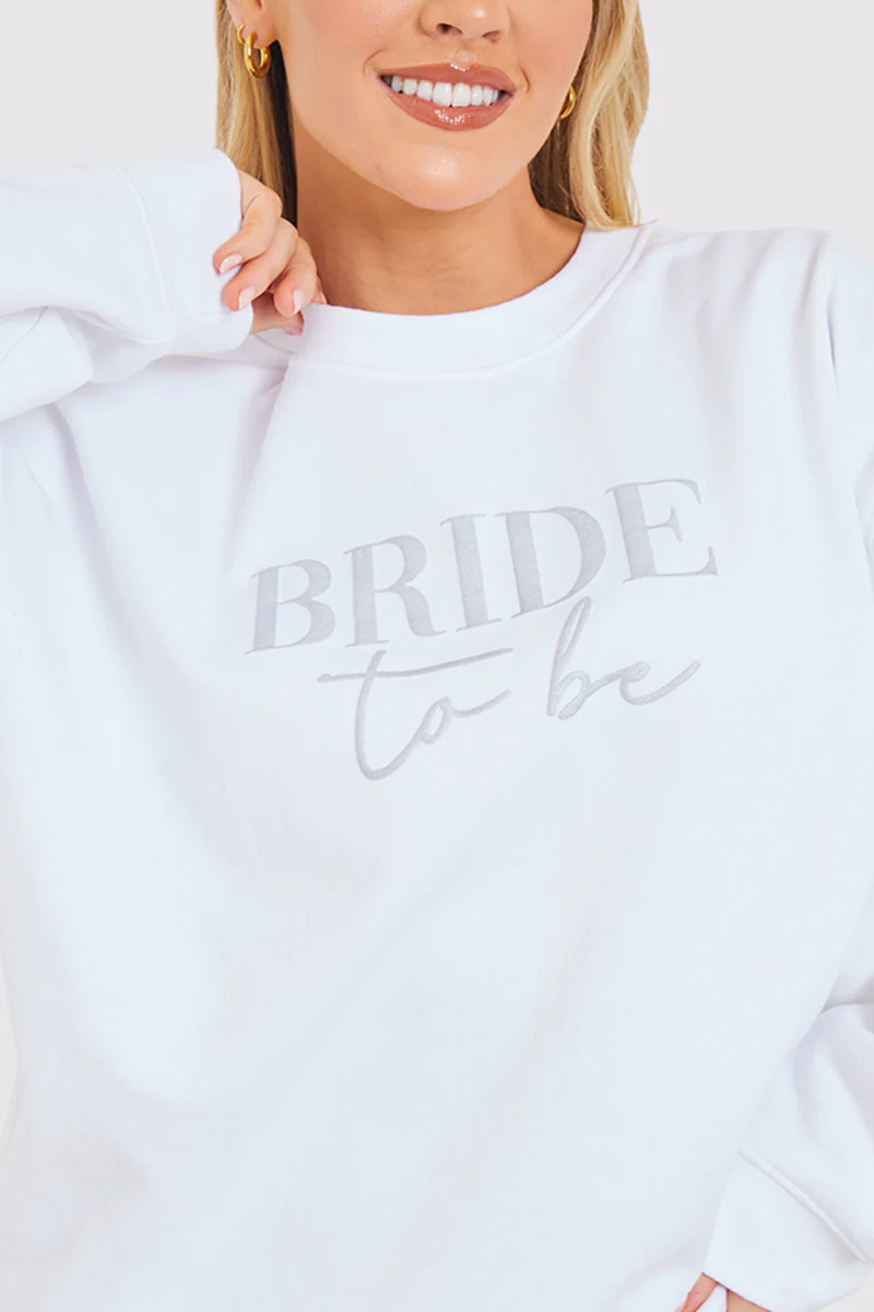 Bride to Be Crew Slogan Sweatshirt - Image 4