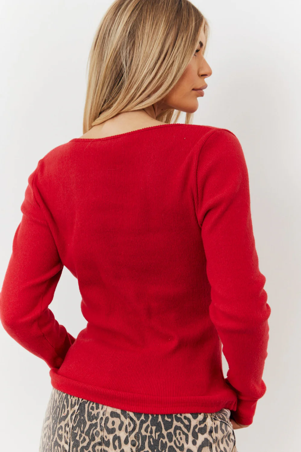 Brushed Rib Asymmetric Top - Image 4