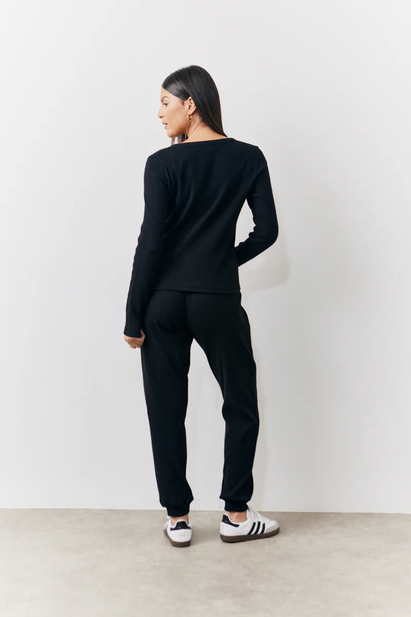 Brushed Rib Co Ord Cardigan - Image 4
