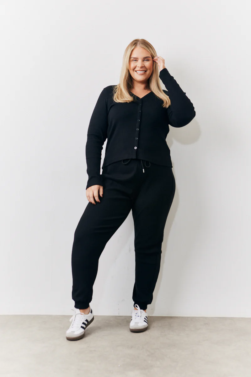 Brushed Rib Co Ord Cardigan - Image 6