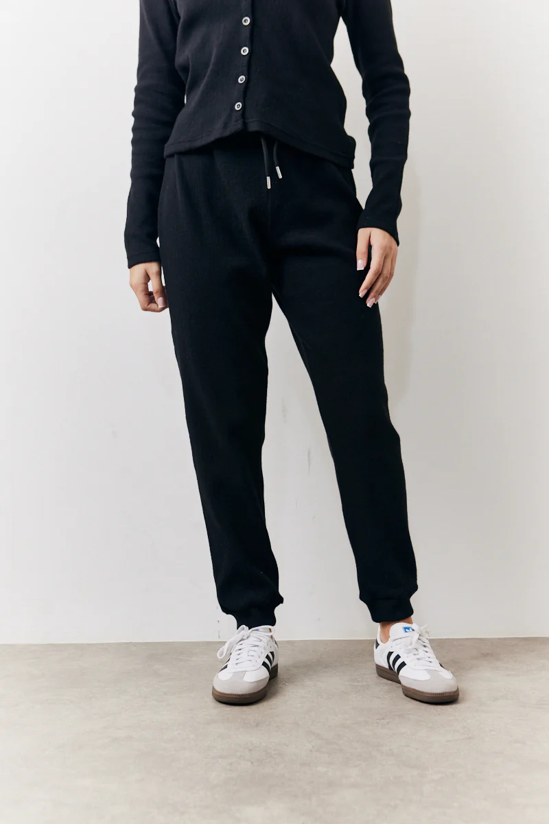 Brushed Rib Co Ord Slim Joggers - Image 2