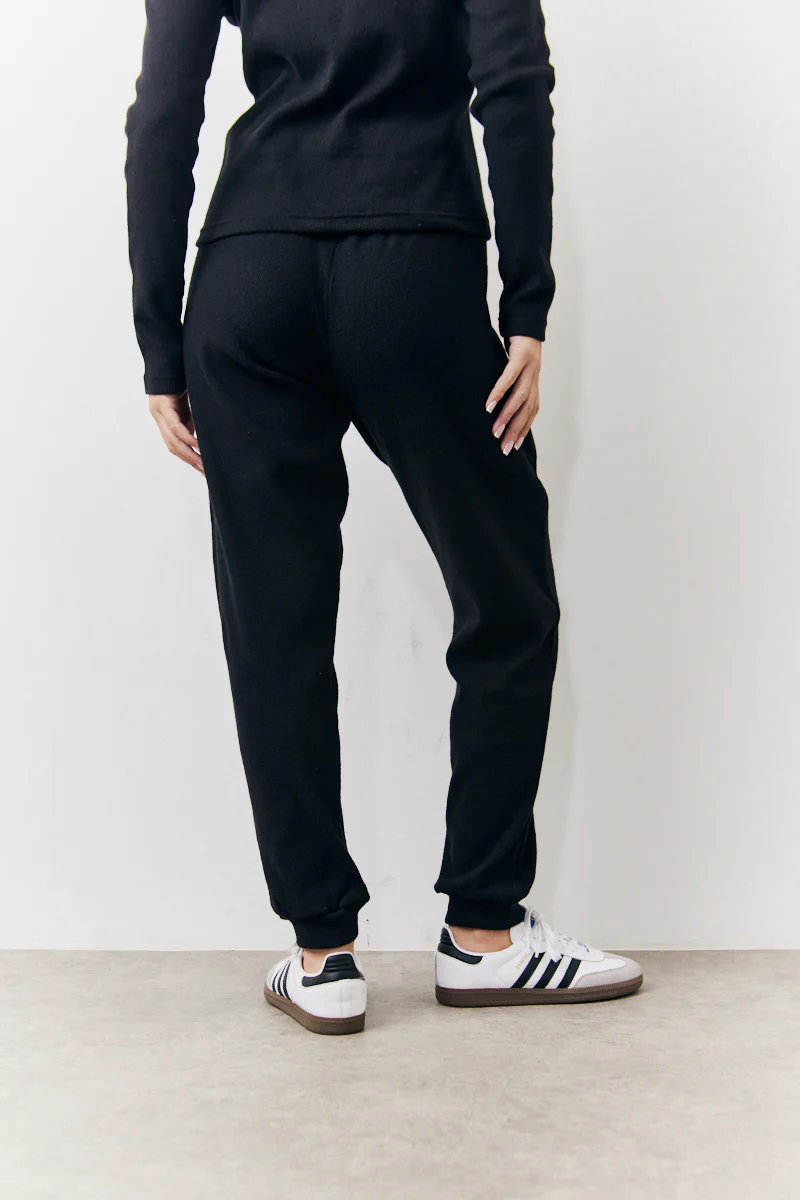 Brushed Rib Co Ord Slim Joggers - Image 4