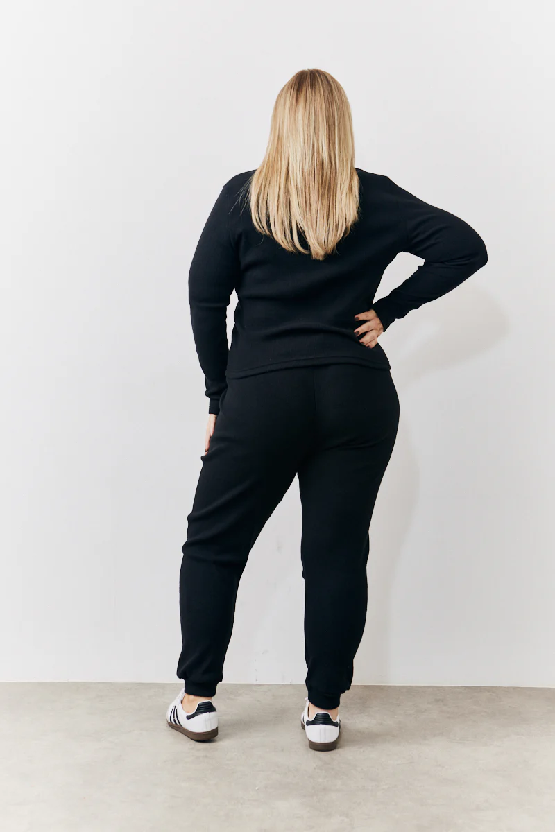 Brushed Rib Co Ord Slim Joggers - Image 7