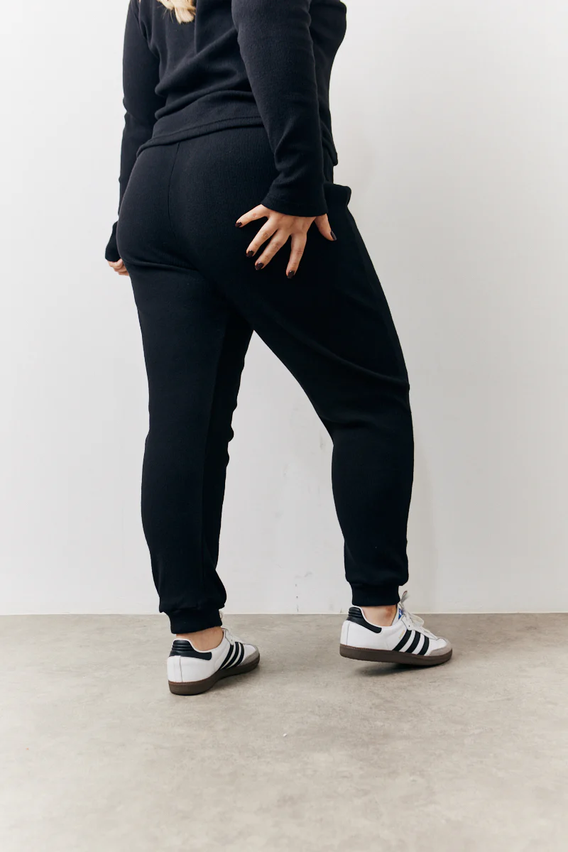 Brushed Rib Co Ord Slim Joggers - Image 8