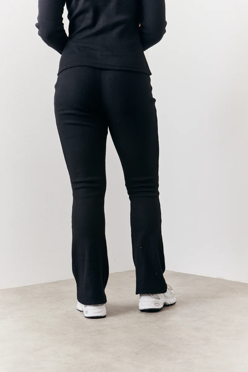 Brushed Rib Fit & Flare Co-Ord Trouser - Image 4
