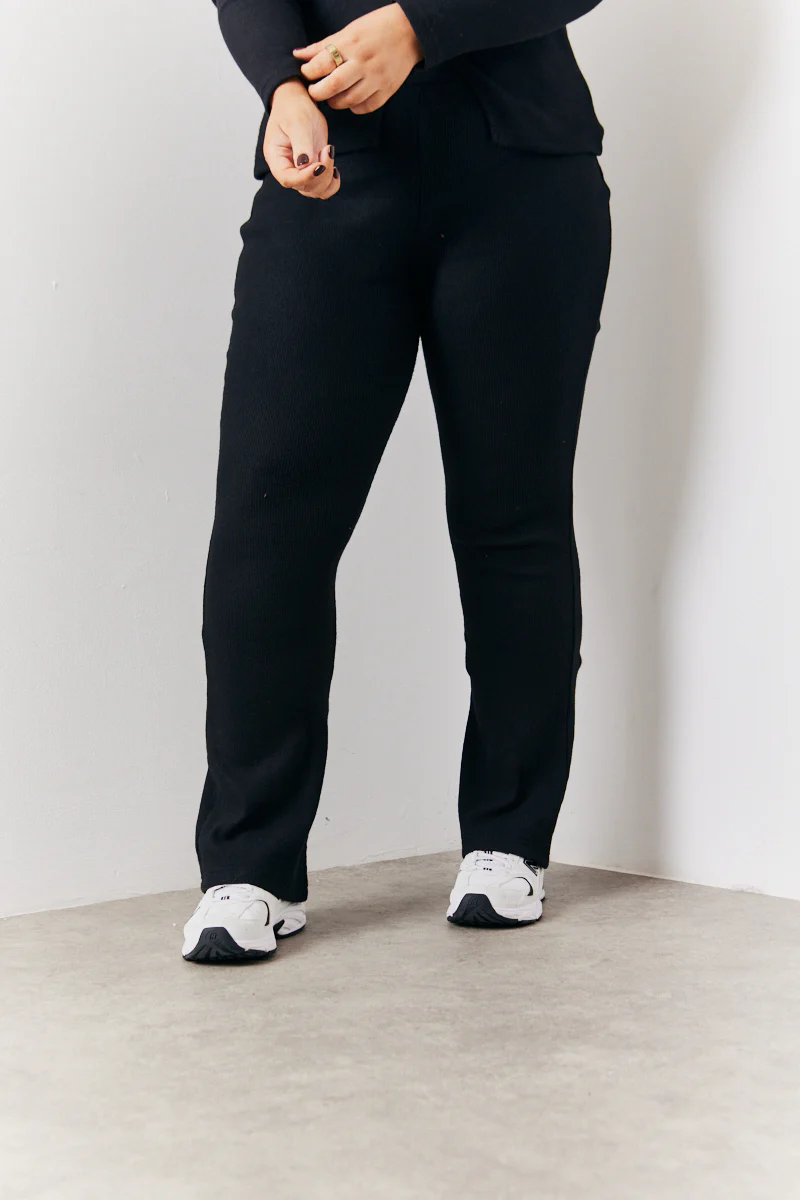 Brushed Rib Fit & Flare Co-Ord Trouser - Image 7