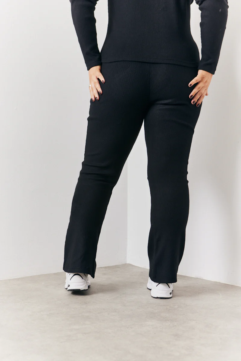 Brushed Rib Fit & Flare Co-Ord Trouser - Image 8