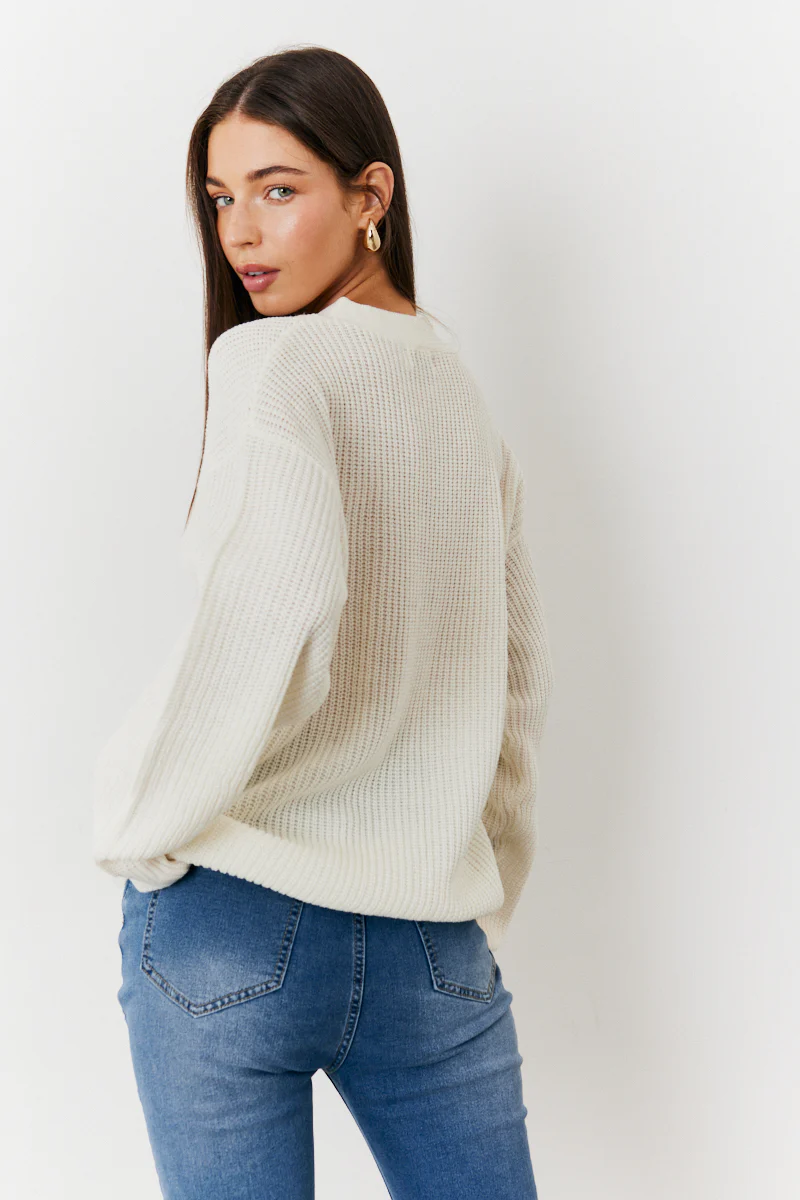Button Front Knit Cardigan - Image 4