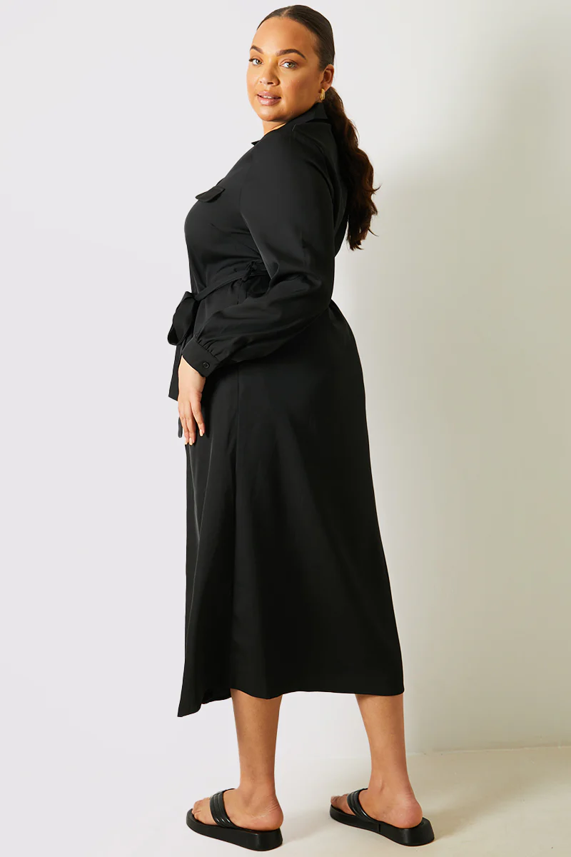 Button Up Belted Dress - Image 7