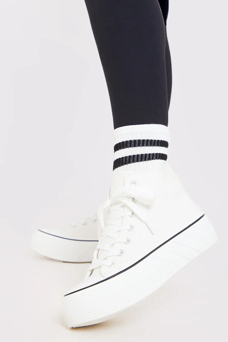 Canvas High Top Trainers - Image 2