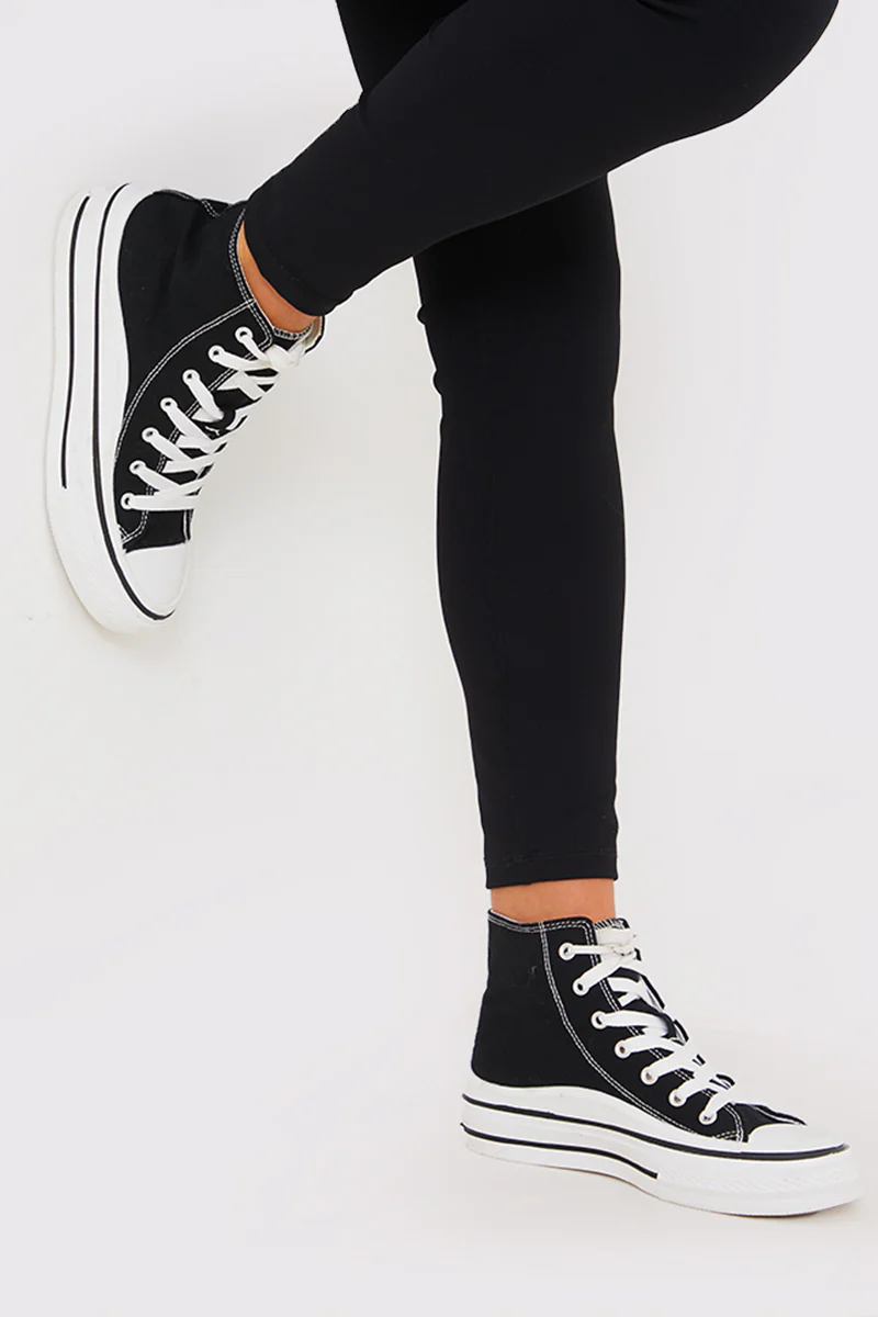 Canvas High Top Trainers - Image 5